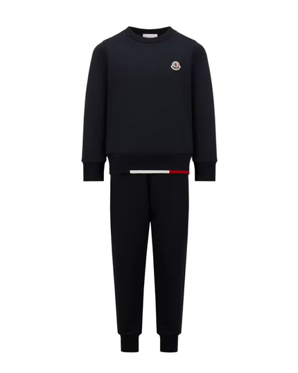 Kids Atelier-Moncler-Tricolor-Trimmed Cotton Tracksuit Set