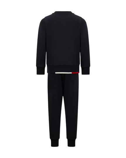 Kids Atelier-Moncler-Tricolor-Trimmed Cotton Tracksuit Set
