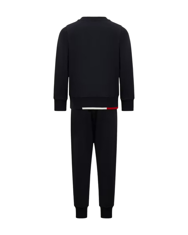 Kids Atelier-Moncler-Tricolor-Trimmed Cotton Tracksuit Set