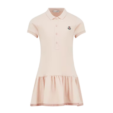 Kids Atelier-Moncler-Cotton Piquet Polo Shirt Dress