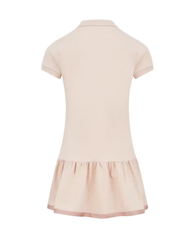 Kids Atelier-Moncler-Cotton Piquet Polo Shirt Dress
