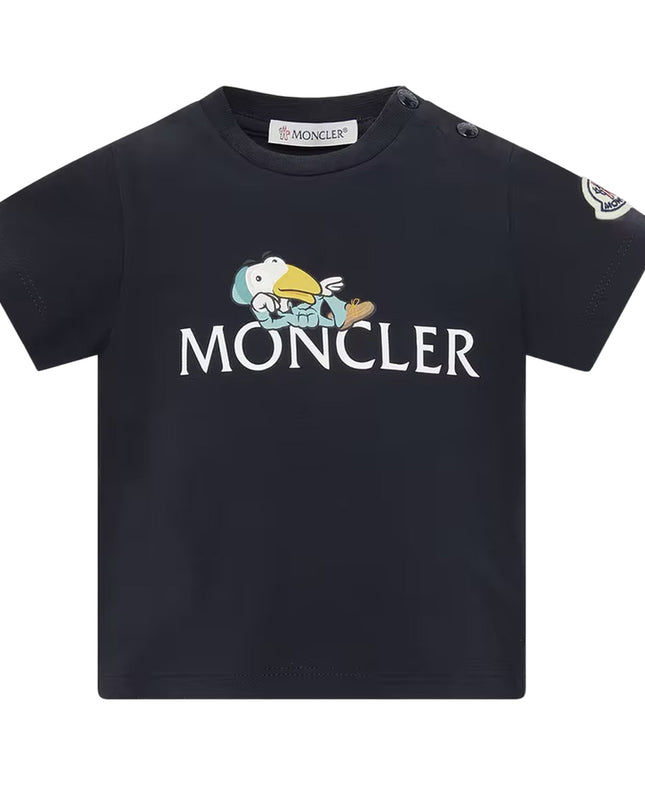 Kids Atelier-Moncler-Duck Logo Cotton T-Shirt