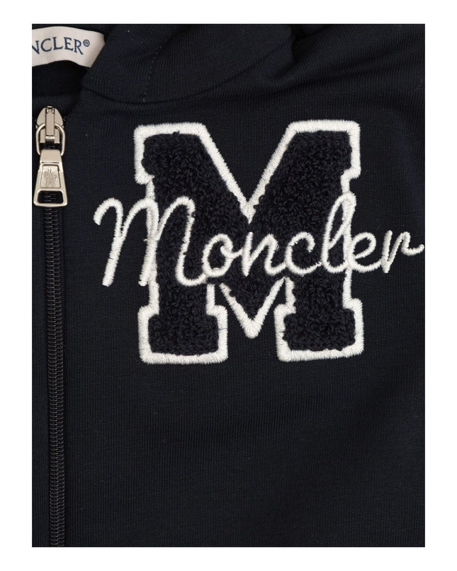 Kids Atelier-Moncler- Embroidered Teddy Logo Cotton Tracksuit Set