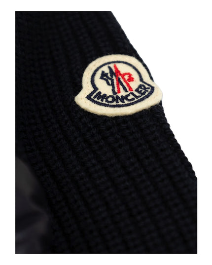 Kids Atelier-Moncler-Padded Wool Zip-Up Cardigan