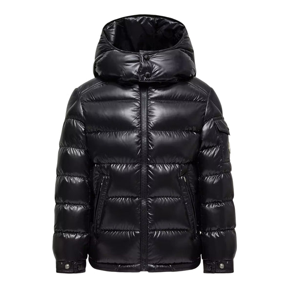MONCLER MAYA サイズ2 Black Maya Hooded Down Jacket - kids atelier