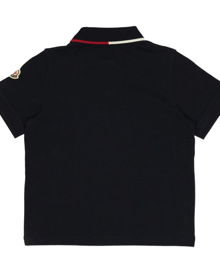 Kids Atelier-Moncler-Cotton Piquet Polo Shirt