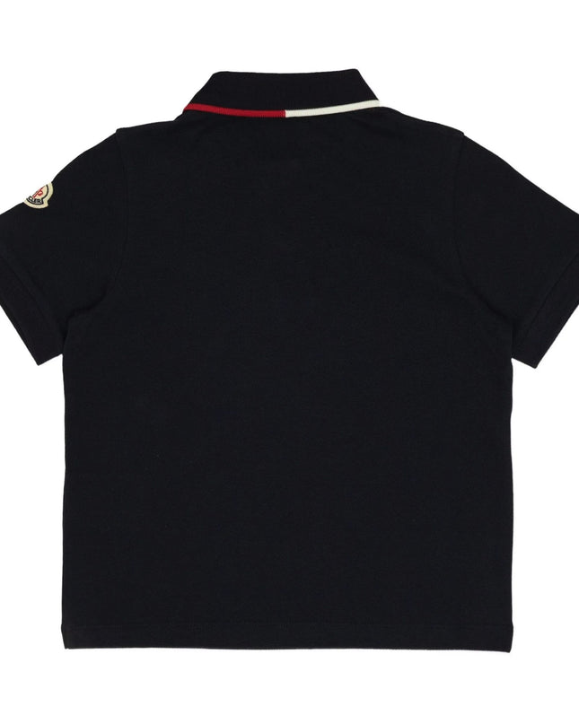Kids Atelier-Moncler-Cotton Piquet Polo Shirt