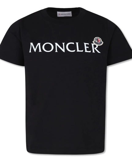 Kids Atelier-Moncler-Logo Cotton T-Shirt