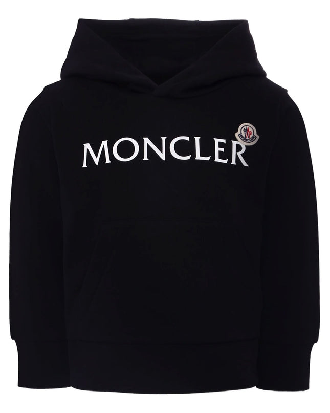 kidsatelier-moncler-Black-Logo-Cotton-Hoodie