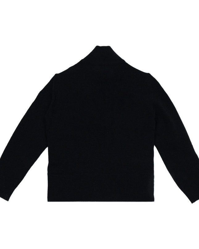 Kids Atelier-Moncler-Padded Wool Zip-Up Cardigan