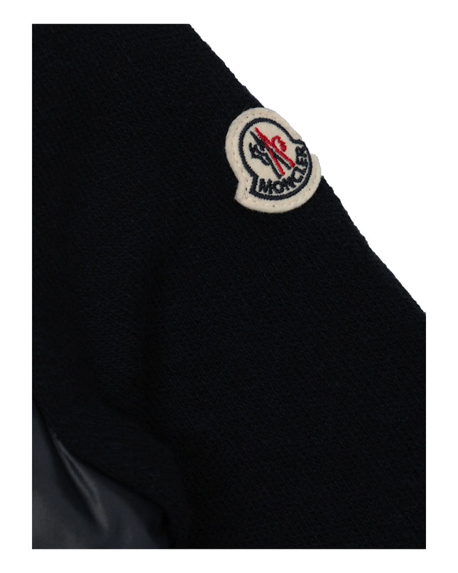 Kids Atelier-Moncler-Padded Wool Zip-Up Cardigan