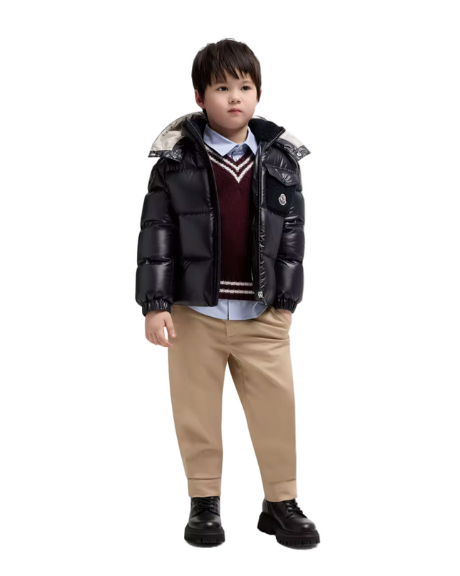 Kids Atelier-Moncler-Yule Hooded Down Jacket
