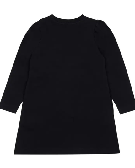 Kids Atelier-Moschino-Front Logo Black Dress