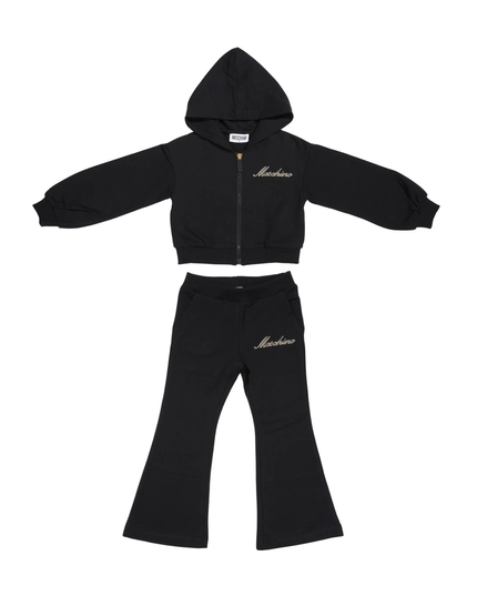 Kids Atelier-Moschino-Black Tracksuit Set