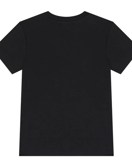 Kids Atelier-Moschino-Black Logo T-Shirt