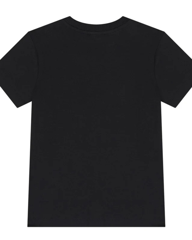 Kids Atelier-Moschino-Black Logo T-Shirt