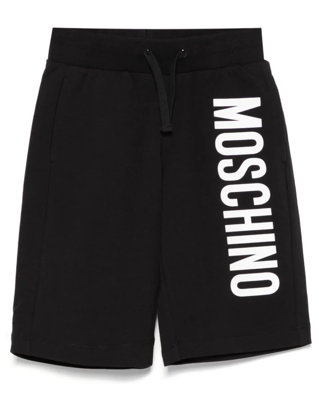 Kids Atelier-Moschino-Black Bermuda Shorts