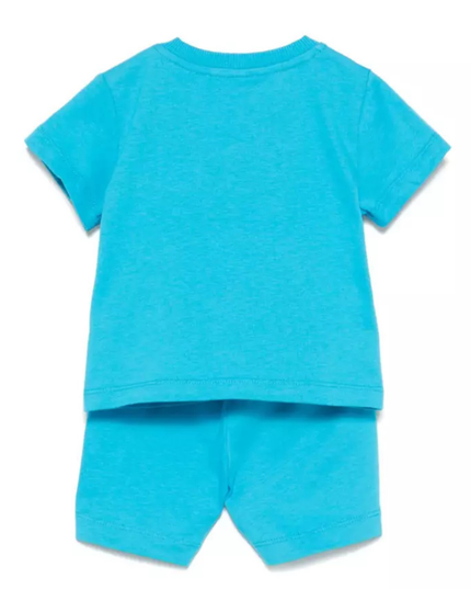 Kids Atelier-Moschino-Ocean Blue Blouse With Shorts