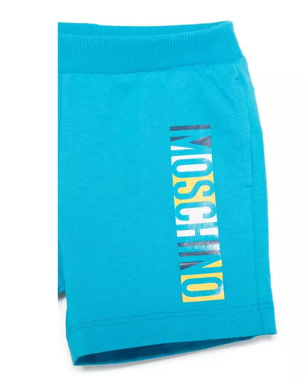 Kids Atelier-Moschino-Ocean Blue Blouse With Shorts