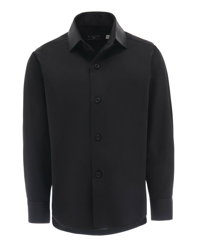 kid-atelier-moustache-kid-boy-baby-black-solid-dress-shirt-22m04-black