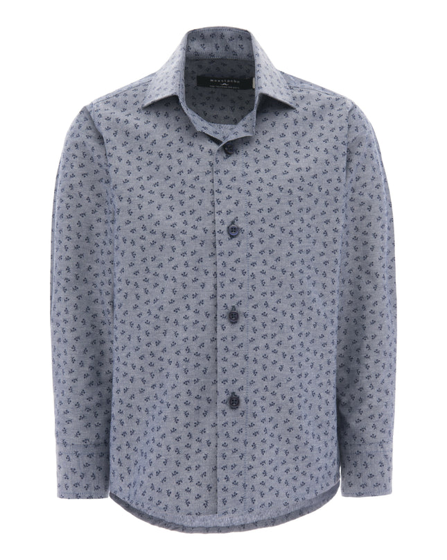 kids-atelier-moustache-kid-boy-baby-gray-dandelion-print-dress-shirt-22m09-gray