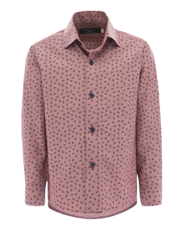 kids-atelier-moustache-kid-boy-baby-red-dandelion-print-dress-shirt-22m10-red