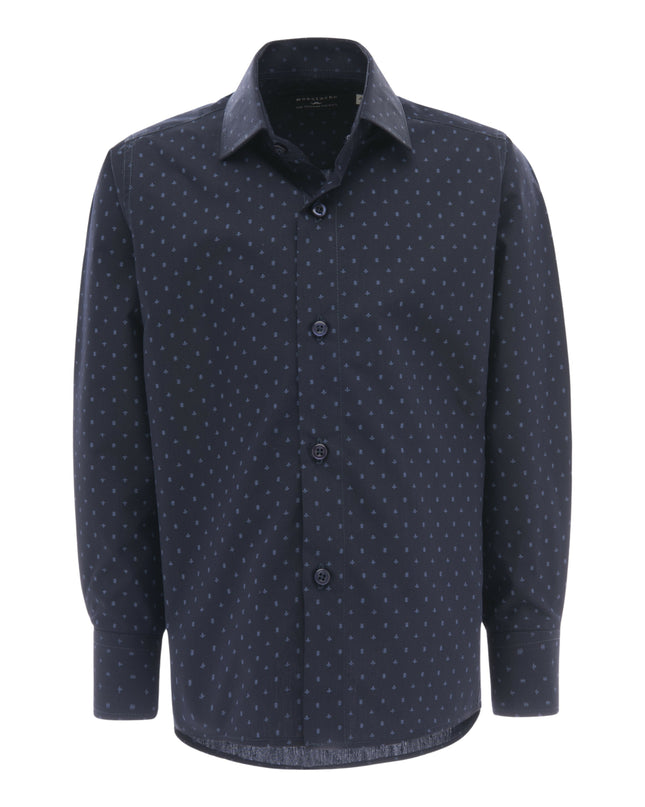 kids-atelier-moustache-kid-baby-boy-navy-fleur-de-lis-print-dress-shirt-22m14-navy