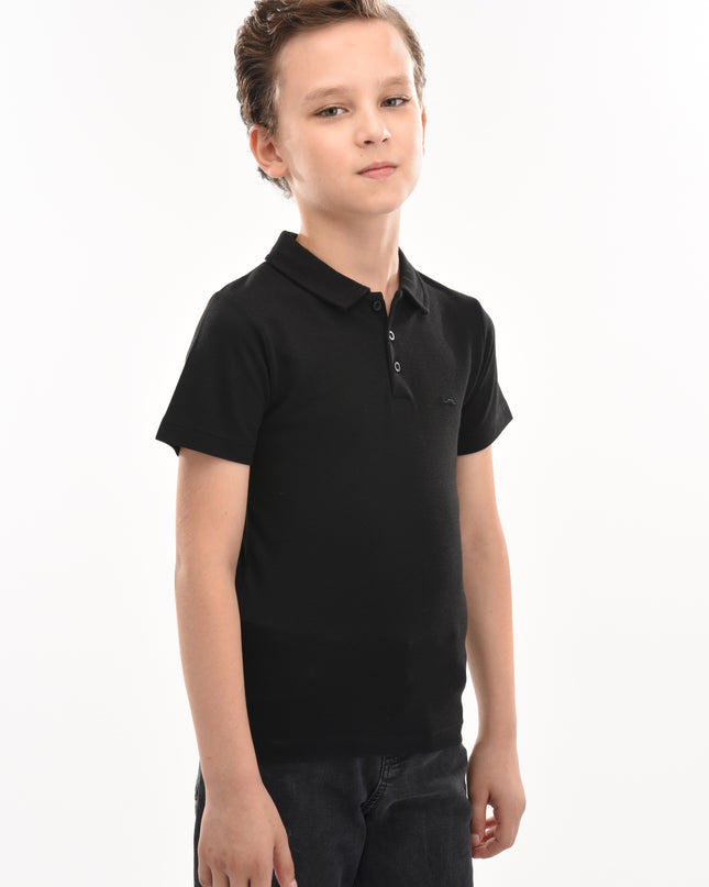 kids-atelier-moustache-kid-baby-boy-black-solid-logo-polo-320710-black