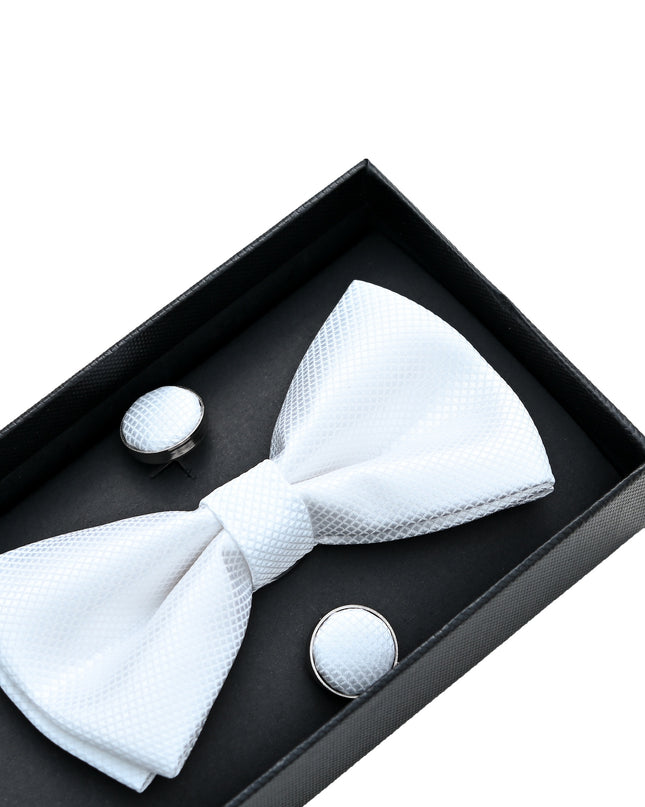 moustache-kids-white-crosshatched-bowtie-cufflinks-square-set-set