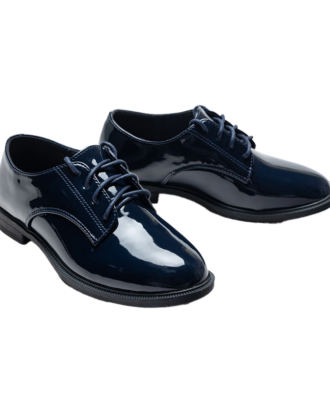Navy Oxford Laced Dress Shoes
