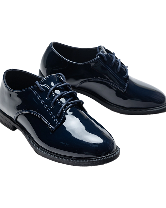 Navy Oxford Laced Dress Shoes