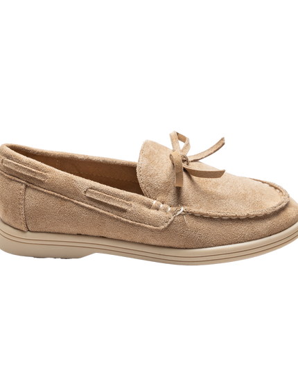 Beige Suede Formal Laced Dress Shoes