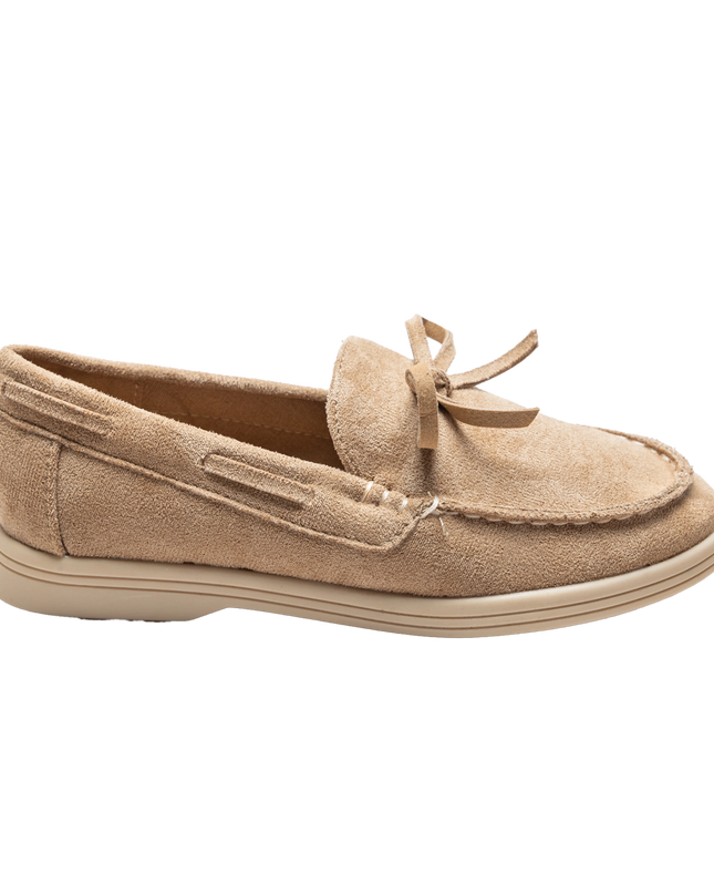 Beige Suede Formal Laced Dress Shoes