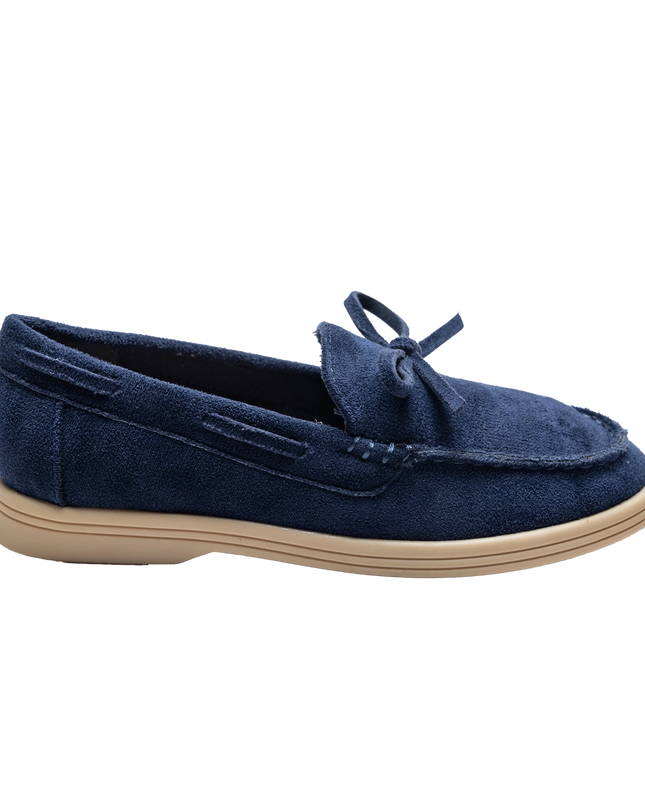 Navy Suede Formal Laced Dress Shoes