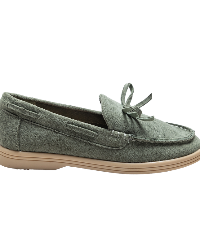Olive Suede Formal Laced Dress Shoes