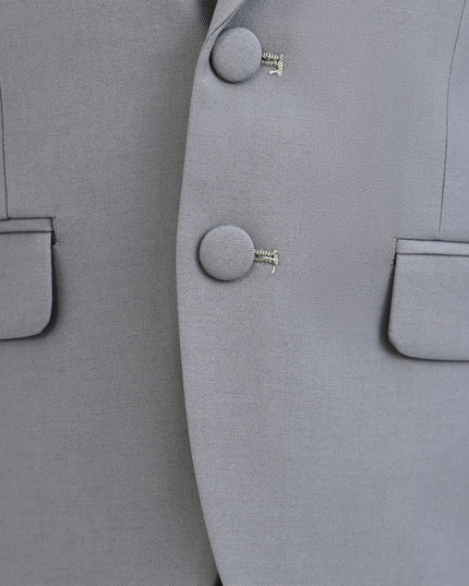Light Gray Peak Lapel Tuxedo Set