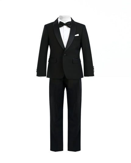 Black Shawl Lapel Wool Suit
