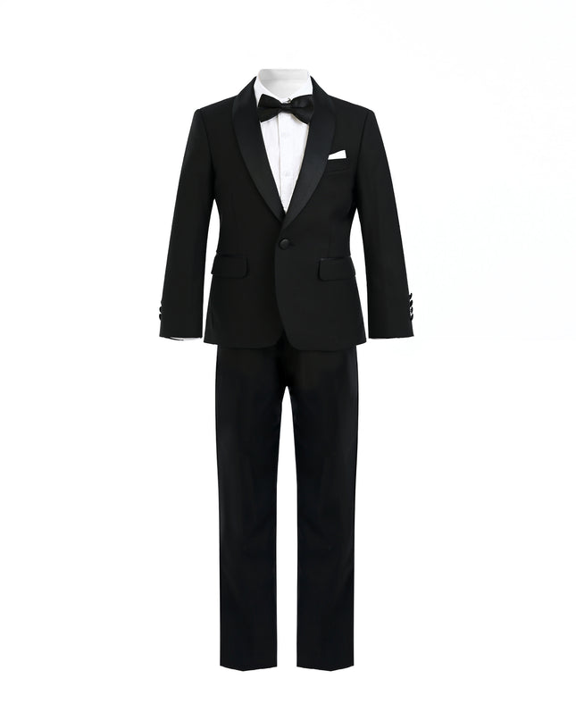 Black Shawl Lapel Wool Suit