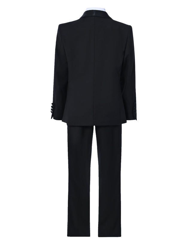 Black Moustache Shawl Lapel Tuxedo Set
