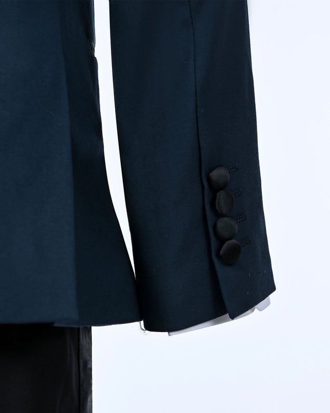 Navy Moustache Shawl Lapel Tuxedo Set