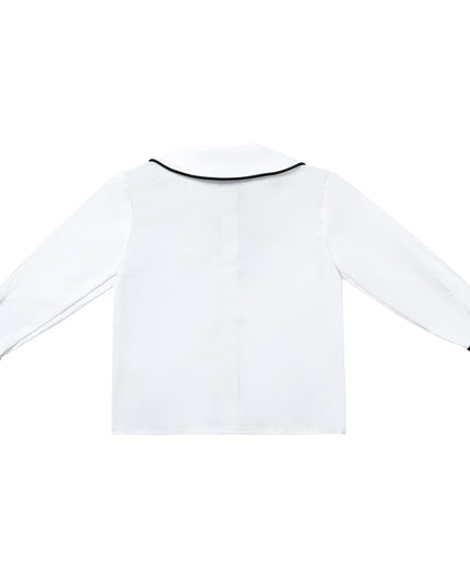 kids atelier moustache Black & White Shorts Set