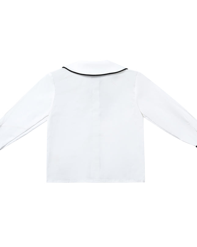 kids atelier moustache Black & White Shorts Set