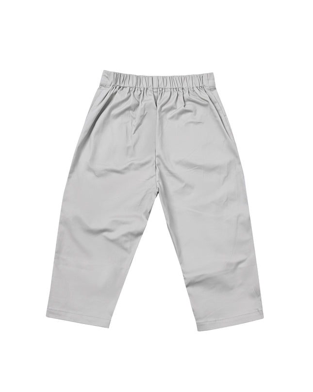 kids atelier moustache White & Grey Formal Set