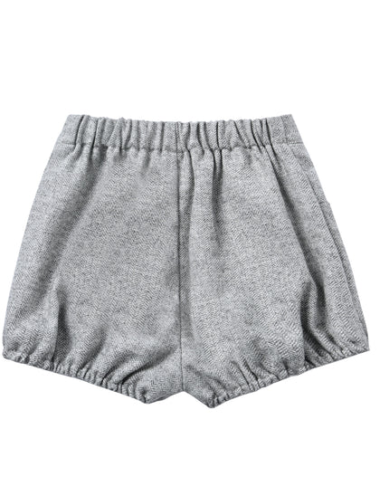 kids atelier moustache White & Grey Classic Baby Set