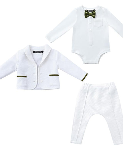 kids atelier moustache Green Bow Charm Set