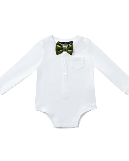 kids atelier moustache Green Bow Charm Set