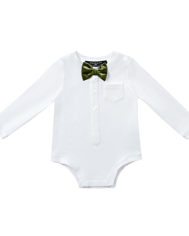 kids atelier moustache Green Bow Charm Set