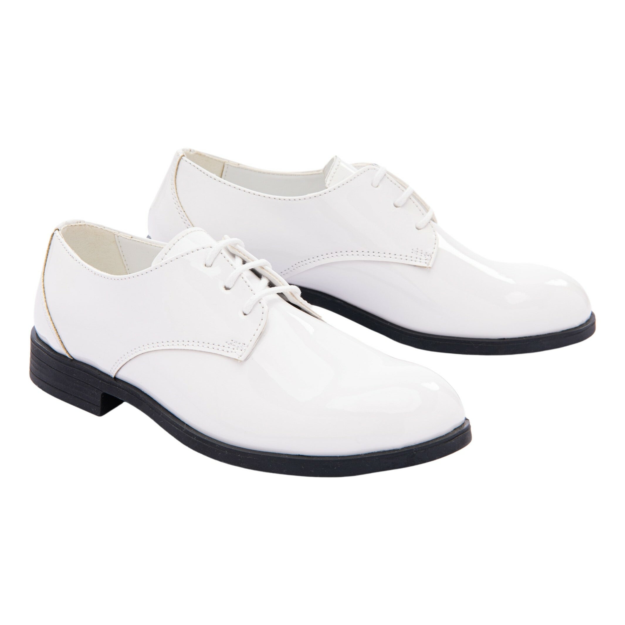 Moustache Little Boy's & Boy's Open Lace Dress Shoes - White - Size 11 (Child) Moustache Little Boy's & Boy's Open Lace Dress Shoes - White - Size 11 (Child)