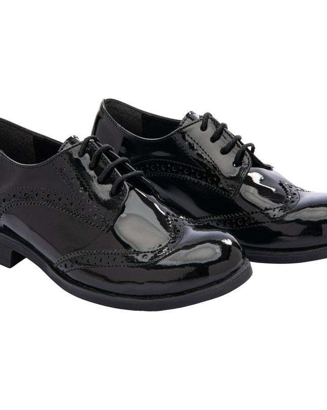 Moustache Little Boy's & Boy's Brogue Style Dress Shoes - Black Moustache Little Boy's & Boy's Brogue Style Dress Shoes - Black