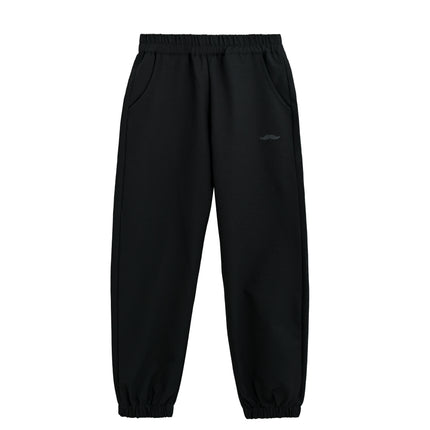 kids atelier moustache Black Sweatpants with Logo Detail